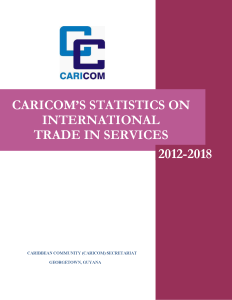 CARICOM Trade in Services 2012-2018